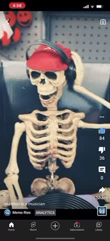 skeleton is a musician