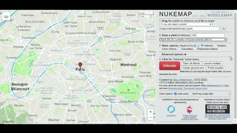 Como seria um ataque nuclear contra Paris na França ?
