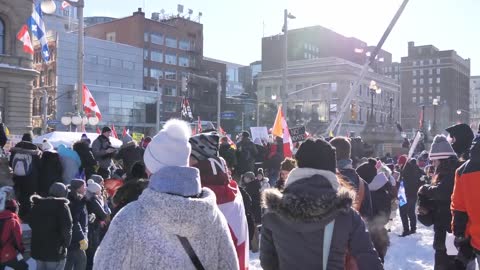 Canada Truckers Convoy in Ottawa 2022