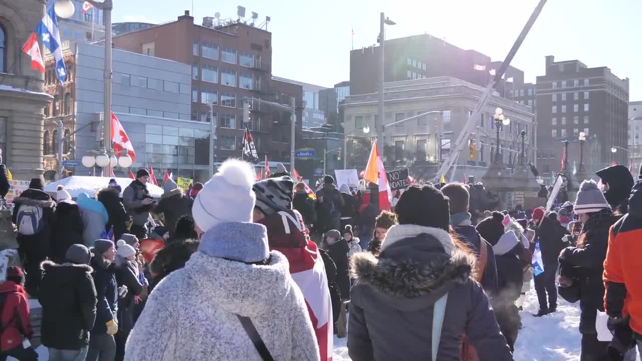 Canada Truckers Convoy in Ottawa 2022