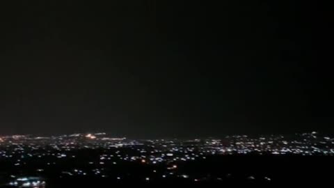 Night view of the City from the Mountains