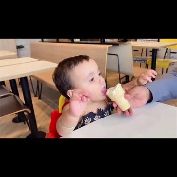 Cute baby gril smiles