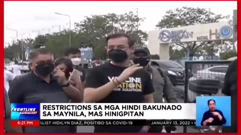 FRONTLINEPILIPINASDrive-thru booster vaccination, dinagsa