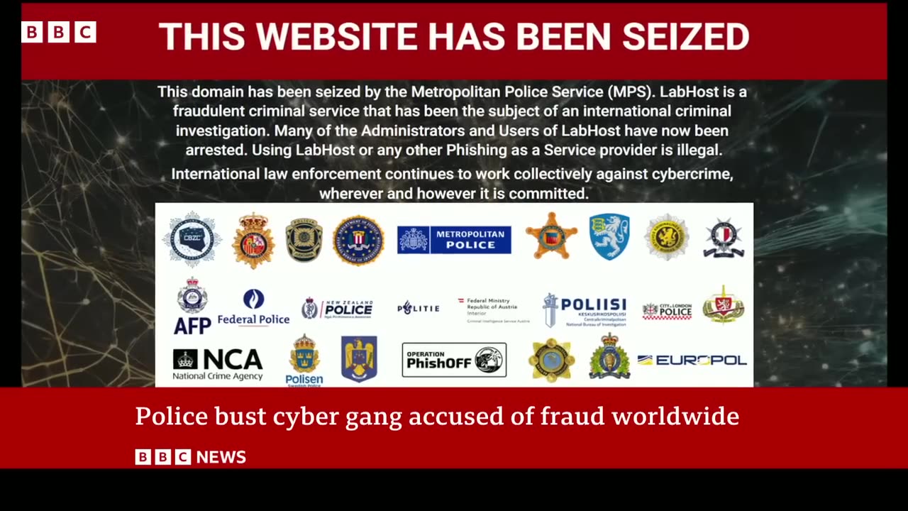 Police bust cyber gang accused of fraud worldwide | BBC News