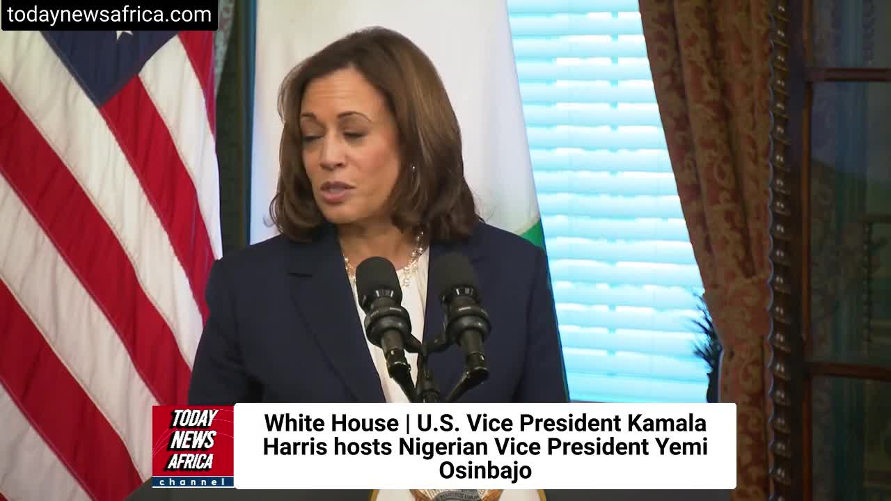 Kamala Harris receives Nigerian Vice President Yemi Osinbajo at White House