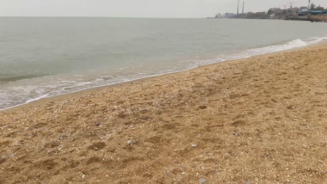 Caspian Sea in autumn