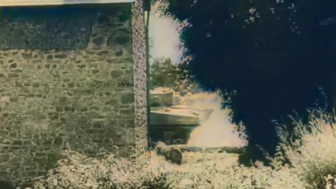 German Troops' Close Encounter with Sherman Tanks - Intense COLOURIZED Footage 🇩🇪🎥🚀