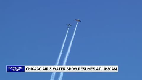 Day 2 of the Chicago Air and Water Show set up for a spectacular day on the lakefront