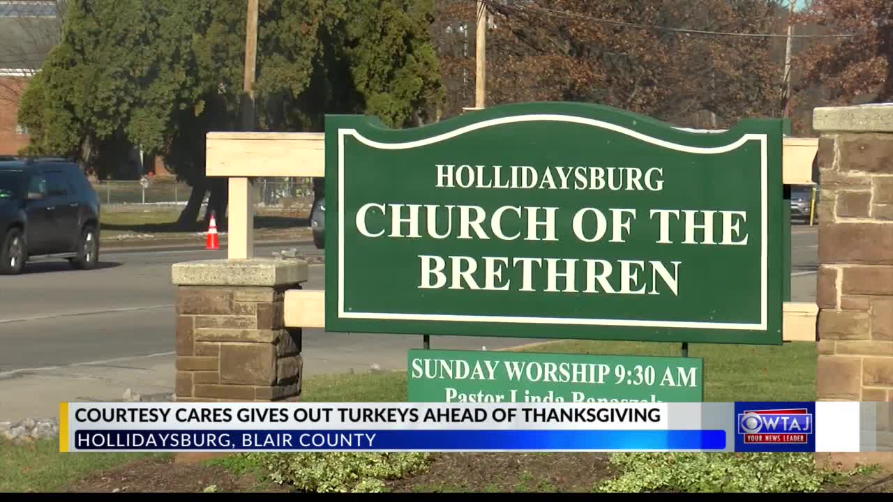 Courtesy Cares, The American Rescue Workers hand out turkeys ahead of Thanksgiving