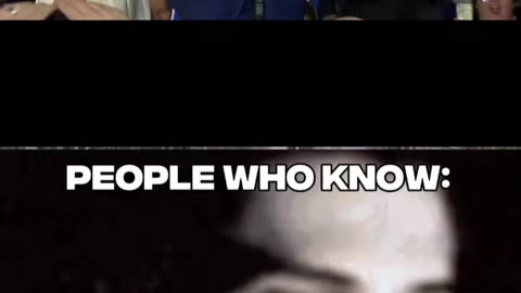 people who know vs people who dont know