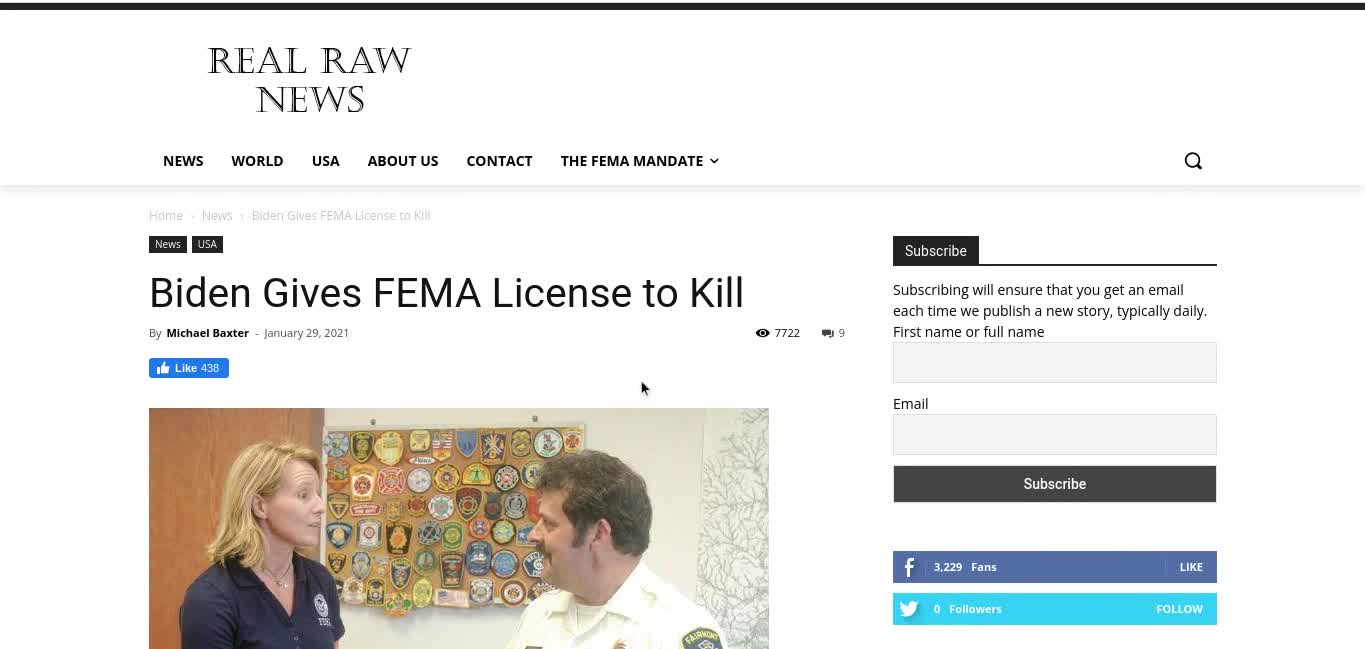 Biden Gives FEMA License To Kill