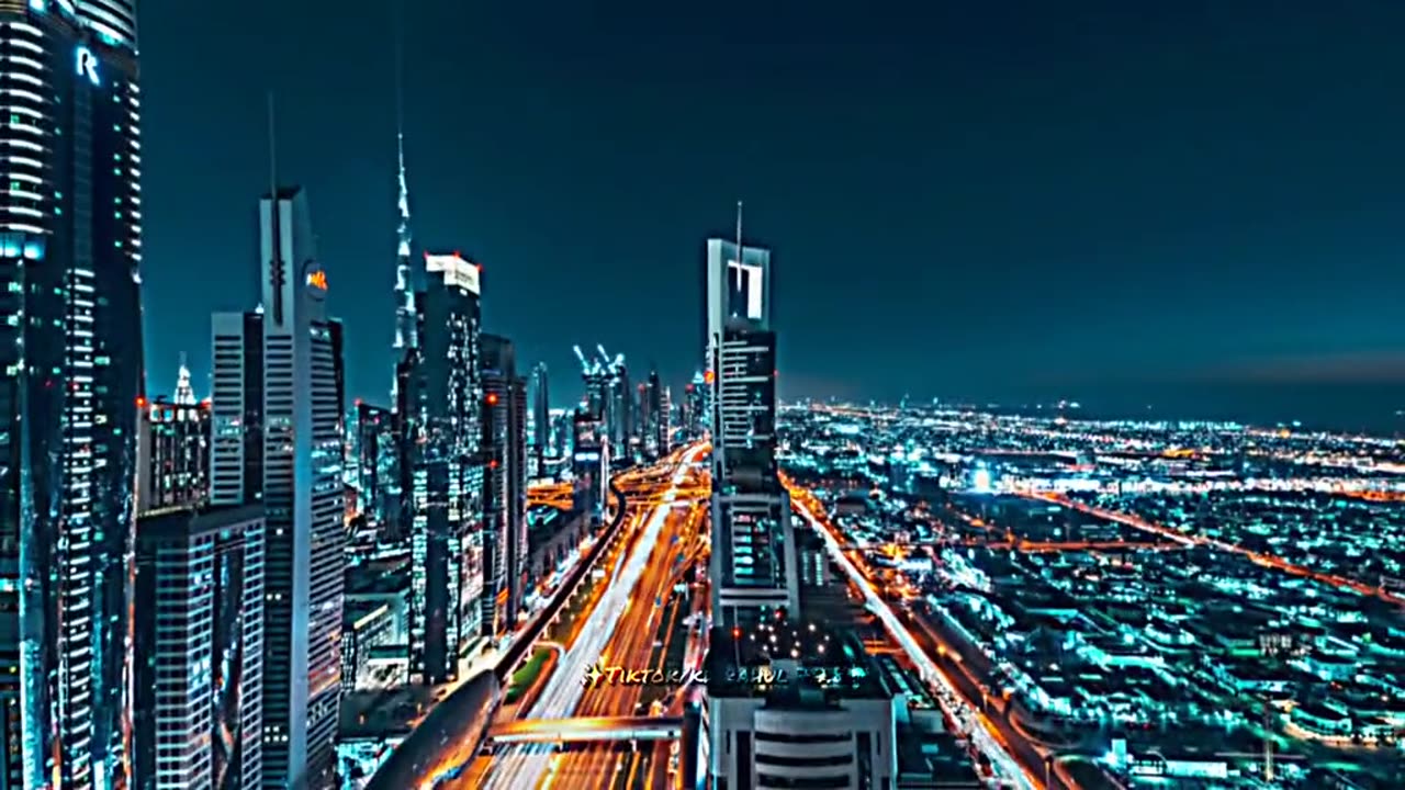 Dubai view with high level editing