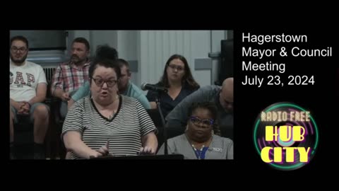 Residents Discuss Crime Problems at Hagerstown City Council Meeting -July 23, 2024