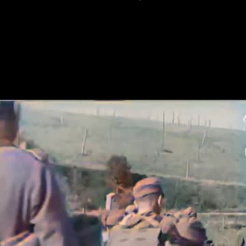 Tallest German soldier Jakob Nacken captured by Canadian forces 1944 #Colourized footage 🇩🇪 👤 🇨🇦 🎥