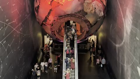 Beautiful Science Museum Escalator