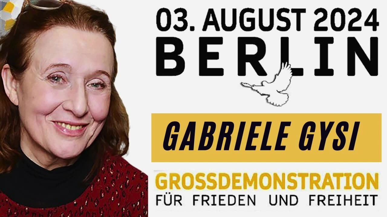 Gabriele Gysi fordert Frieden und neue Perspektiven auf Querdenken-Demo in Berlin