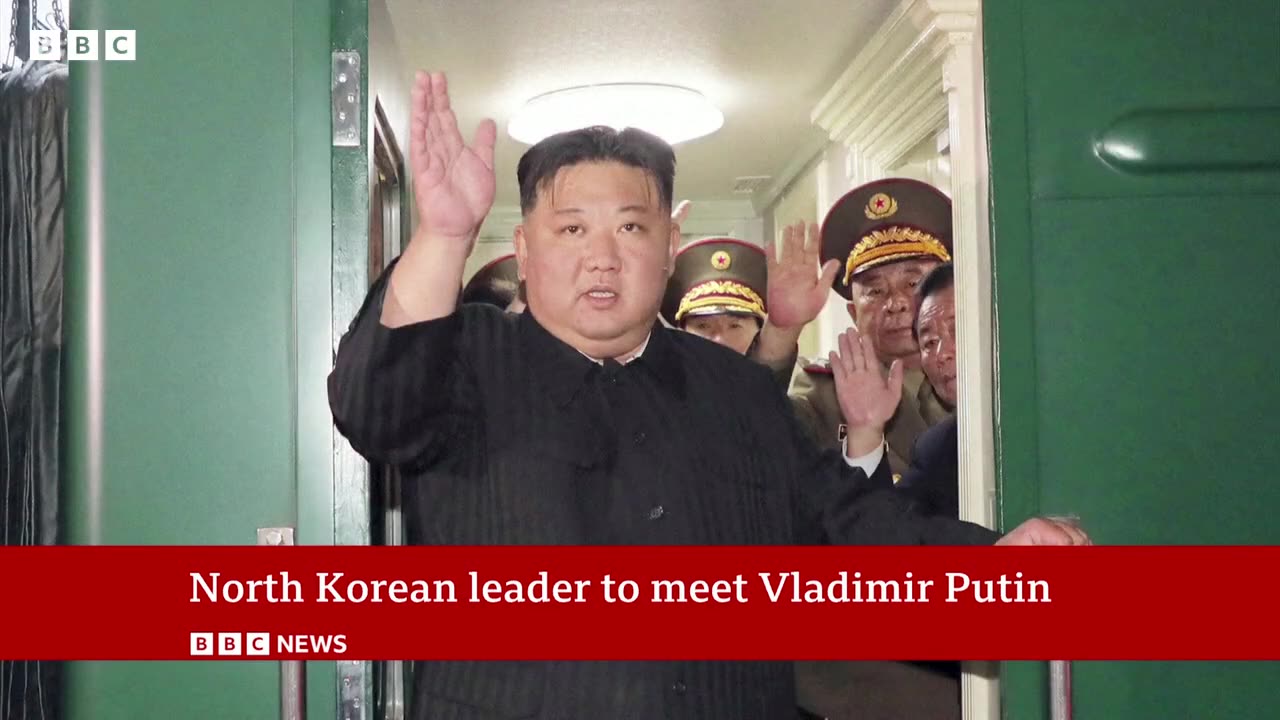 North Korean leader Kim Jong Un enters Russia to visit President Putin - BBC News