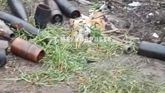 All that remains of the firing position of the Armed Forces of Ukraine