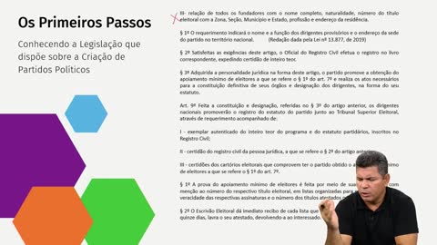 AULA 01 COMO SE CRIA UM PARTIDO POLITICO