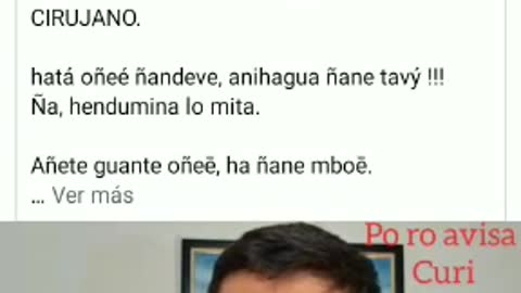 Dr. Hugo Vazquez, advierte a los paraguayos