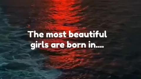 The most beautiful girls are born in.... #shorts