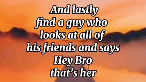 Find a guy who..