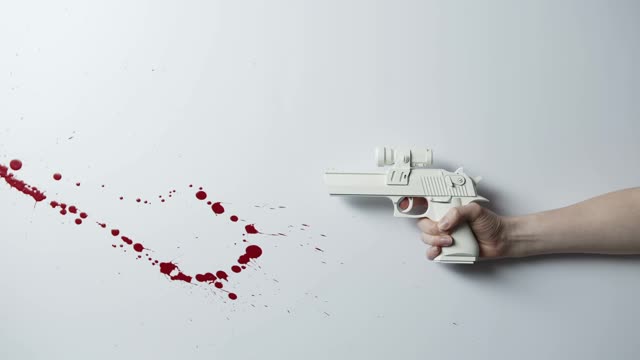 Guns and blood.