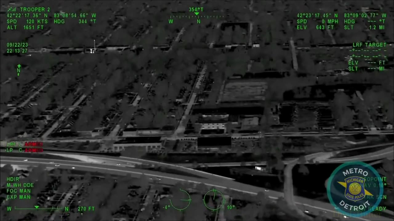 MSP release helicopter footage of a chase that ended in crash, arrest