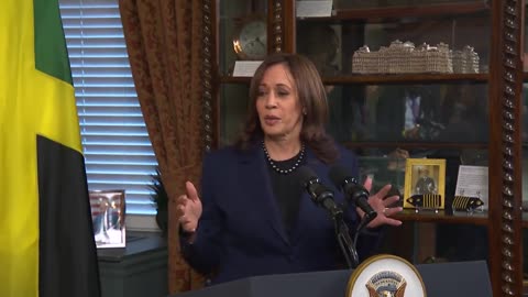 Kamala Harris Delivers Word Salad “Speech” on Jamaica