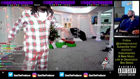 Kai Cenat Opens Christmas Presents From Viewers reaction