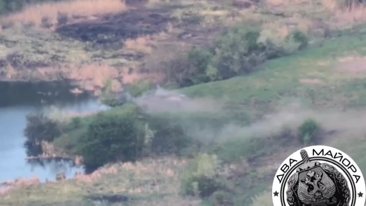 Russian ATGM operator "sinking" a Ukrainian tank in the Chasov Yar direction