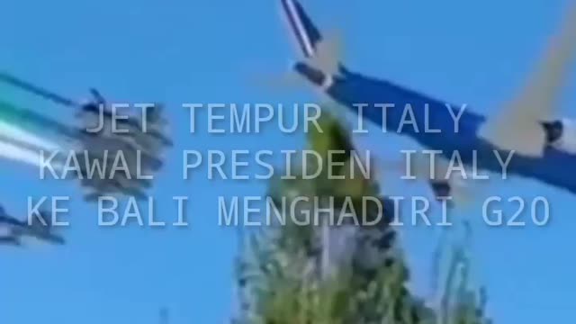 Italian State Fighter Jet Presidential Guard Attends G20 in Bali