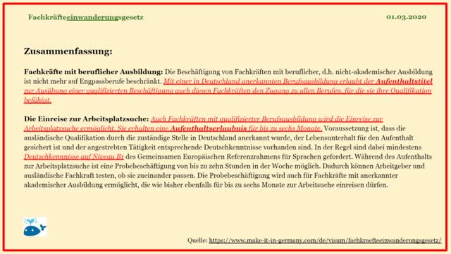Fachkräfteeinwanderungsgesetz in der BRD