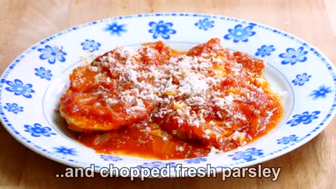 Cooking chicken breasts with TOMATO sauce - food recipes