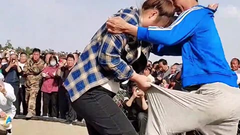 Dancing fighting girl