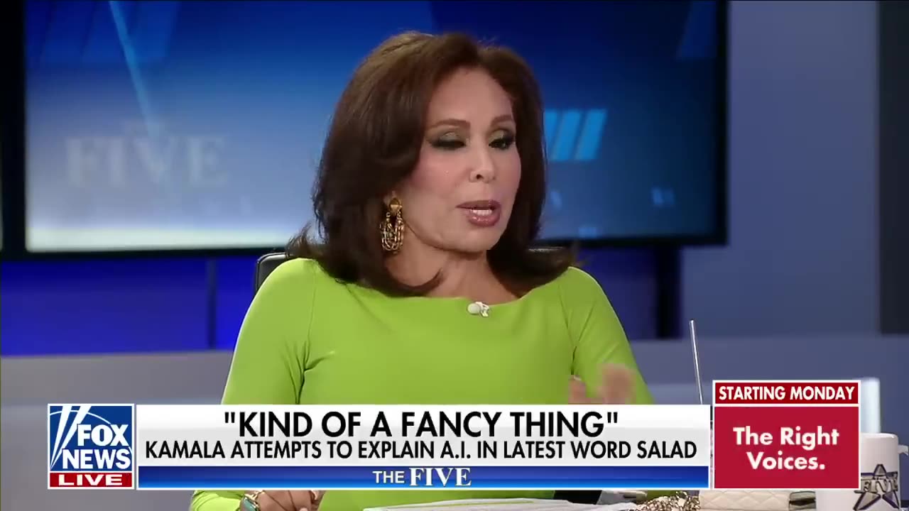 Judge Jeanine: Kamala talk to us like we're five year old