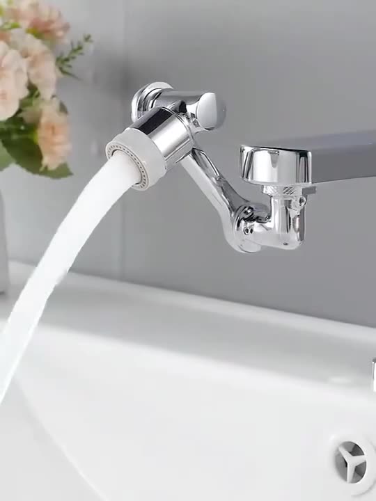 Universal Rotation Faucet Extender Sprayer Head Kitchen Robot