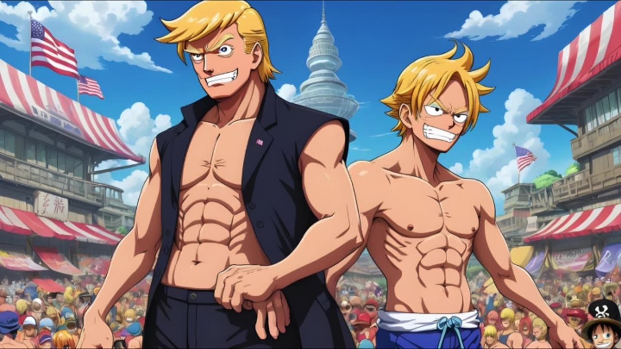 [Donald Trump sings/AI Cover] One Piece Opening 13 The ROOTLESS - One day