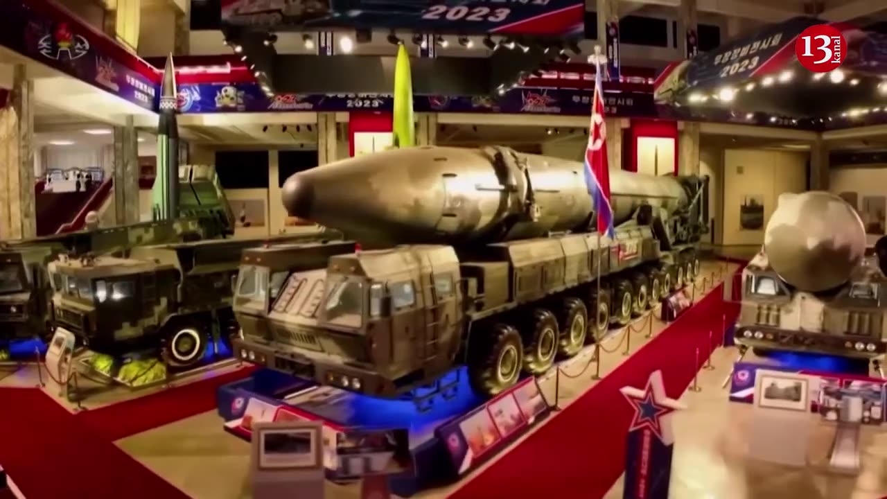 Video of North Korea's Kim giving Russian defence minister private tour of military weapons