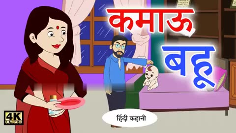 कमाऊ बहु | Hindi Kahani | Cartoon Story | Kahaniya | Saas Bahu Ki Kahani