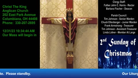 Holy Mass at Christ the King Anglican Church 12-31-2023