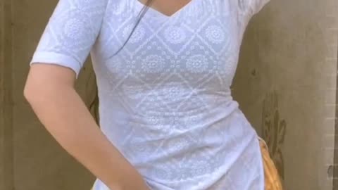 College girl showing her moves