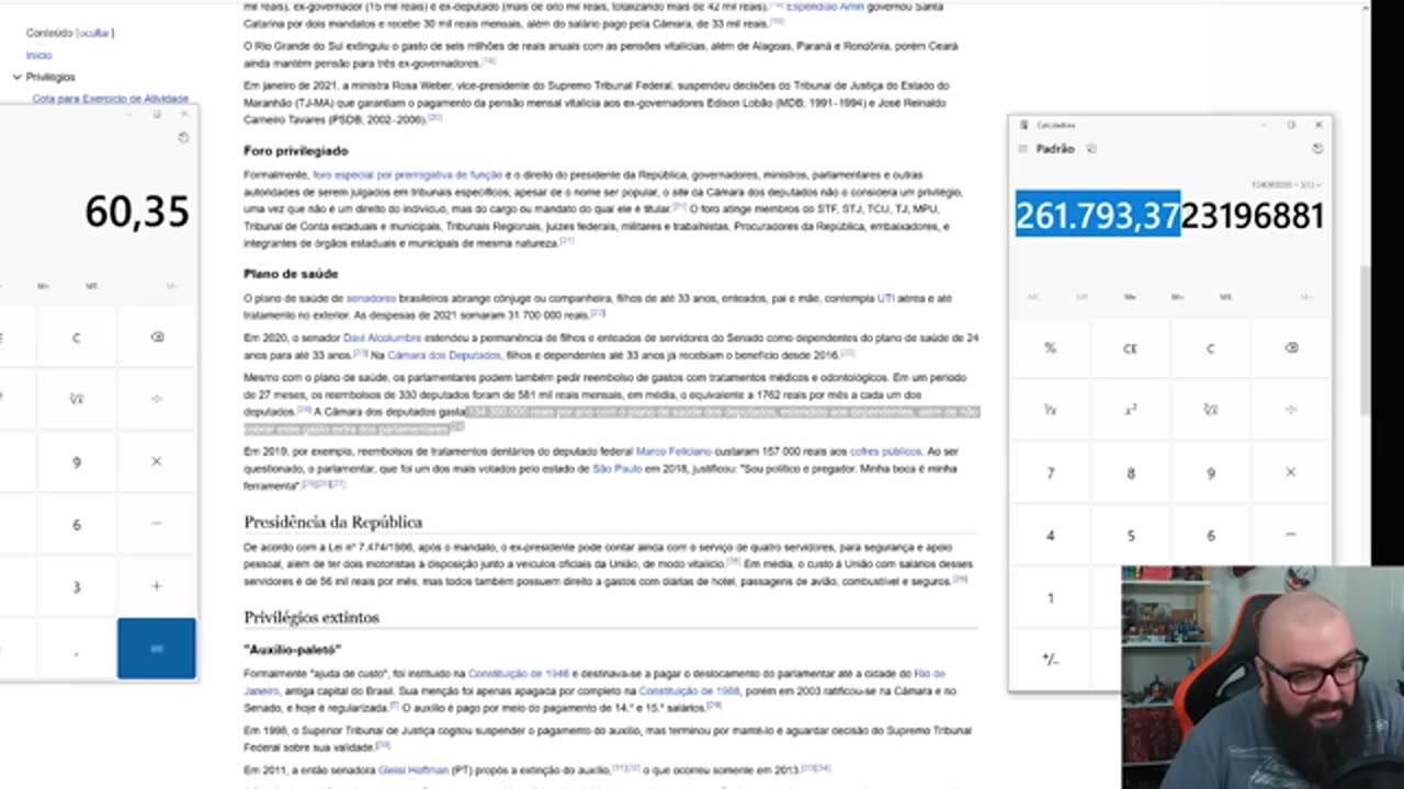 O plano de saúde dos políticos brasileiros custa R$22.000/mês.