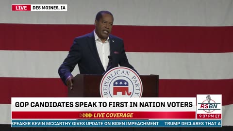 FULL SPEECH: Presidential Candidate Larry Elder in Des Moines, IA - 7/28/23