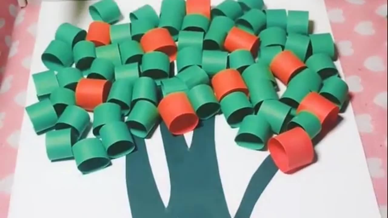 DIY paper Wall Art just Handmade Tree very Shorts Video