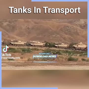 Abrams Tanks In Transport