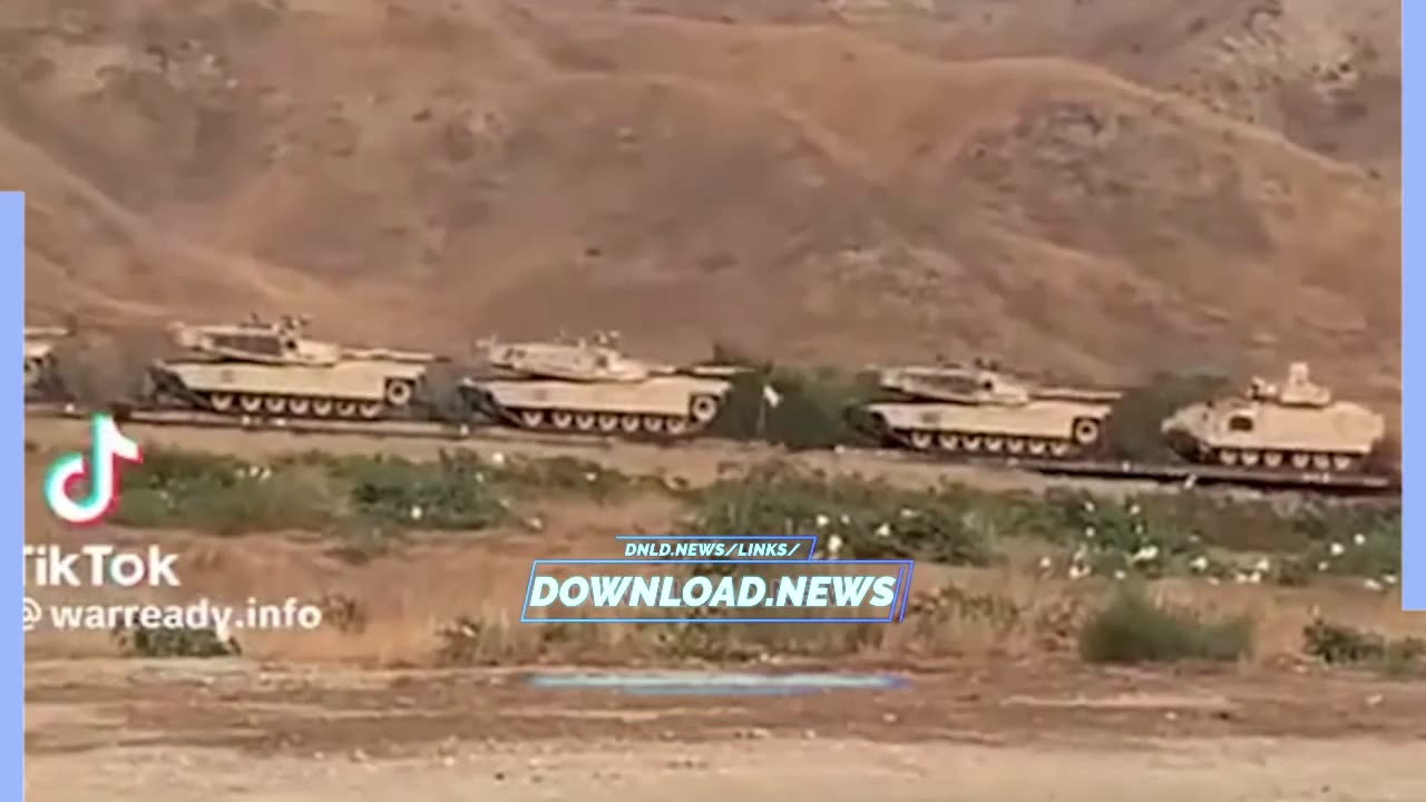 Abrams Tanks In Transport