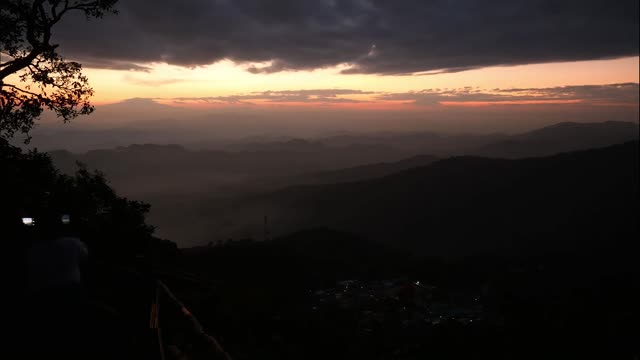 sunset at Doi Pui Chiang Mai