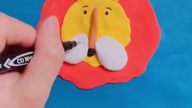 Lion#tiktok #foryou #clay #claytutorial #handmade (2)