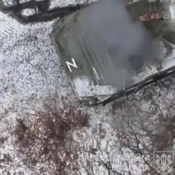 Russian Tank Caught Out in the Open